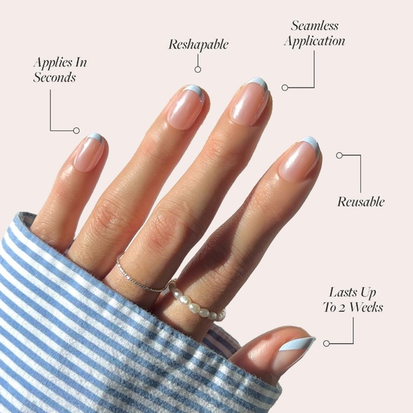 Glamnetic Press On Nails Into Blue - Picture 3 of 9